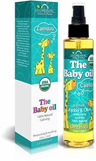 ▶$1 Shop Coupon◀  US Organic Baby Oil with Calendula, - Jojoba and Olive Oil with Vitamin E, USDA Ce