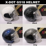XDOT G518 HELMET - BLACK / WHITE / GREY / BLUE