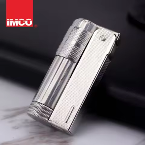 Original IMCO 6700 Stainless Steel Austrian Metallic Lighter Vintage Trench Retro Lighter Series wit