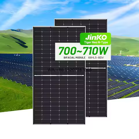 Original N Type Dual Glasses 710w 715w 720w 725W Jinko 700w 705w 710w 715w 720w Solar Panel Price Ch