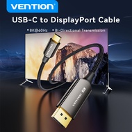 Vention Type C to DP Cable 8K Bi-Directional USB-C to DisplayPort Cable Vention Kabel Type-C ke DP 8