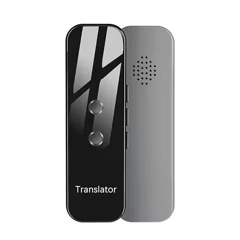 Intelligent Language Translator Tempered Glass Shell BT 4.2 70+ Languages Ultra Long Standby Chat & 