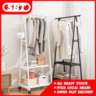 Clothes Rack Home Living Triangle Cloth Rack Almari Rak Baju Wordrobe with Wheel Cloth Storage Rack 