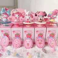 MINISO Sanrio Blind Box My Melody Sanrio Random Box Afternoon Tea Series Desktop Decoration Toys Doll Girl Birthday Gifts