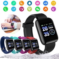 116 Plus Waterproof Heart Rate Blood Pressure Bluetooth Smart Watch Multi-Function Fitness Bracelet