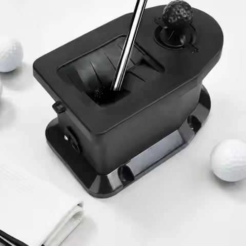 Black Golf Club Cleaner Cart Mounted Washing Station for Club Head and Shaft Cleaning on the Course