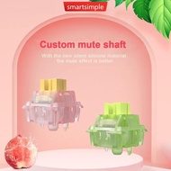 SMARTSIMPLE 10/20/30Pcs Silent Peach V3 Switch Lubed Silent Lemon V3 Switches Mechanical Keyboard Li