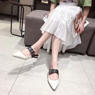 🇸🇬Charles&amp;keith. 鉚釘平底穆勒鞋 新加坡代購 小ck鞋子 女生跟鞋 平底鞋 綁帶鞋 涼鞋