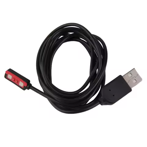 USB Charging Cable Charger Adapter for Pebble Steel Smartwatch Watch Black