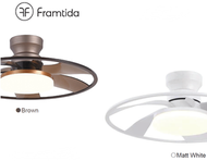 Framtida - Framtida 英國品牌風扇燈 Mars 棕色 24W LED