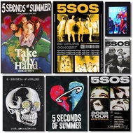 5S Seconds of Summer Poster HD Art Print Bedroom Home Bar Wall Decor,No Frame Canvas Painting Gift D