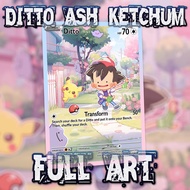 POKEMON TCG HOLOGRAM ENGLISH VERSION FULL ART CARD - DITTO ASH KETCHUM