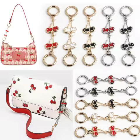 1PC Cherry Chain Wallet Maker with Extender Women's Handbag Messenger Bag Extended Chain Charm
