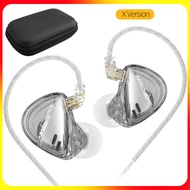 Uareliffe KZ Libra X Version In-ear Headset Add PU Storage Case Ultra-Wide Frequency Dynamic Earbud 