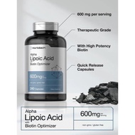 Horbaach Alpha Lipoic Acid ALA 600 mg 240 Capsules