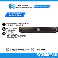 SonicGear BT300 Pro Powerful Bluetooth Sound Bar FM Radio with Brilliant Light Effects