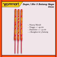 Incense Imported Dragon Prayer Hio/ 3 Fresh Sticks - 49 Cm