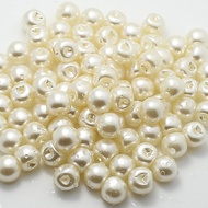 Plastic White Pearlescent Pearl Buttons Women's Shirt Sweatshirt Cardigan Ball Buttons DIY Buttons 9