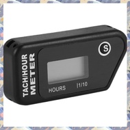 (ICTE) Resettable Hour Meter Digital Tachometer For Outboard Motor Lawn Mower Motocross Motorcycle M
