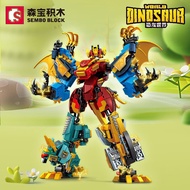 A/🗽Sembo Block Compatible with Lego Transformation Combination Building Blocks King Kong Children's Assembled Robot Mech