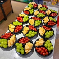 balang kuih raya eksklusif bekas kuih kotak kuih talam Disposable Transparent Fruit Cutting Box Comp