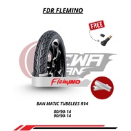 FDR FLEMINO TUBELESS TYRE Ring 14 OUTER TIRE/ -14 (80/90-14 - 90/90-14 - 100/90-14) AUTOMATIC MOTORC