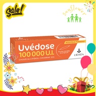 Vitamin D3 Uvedose 100000 UI cho bé từ 18 tháng tuổi Pháp liều cao (ống 2ml) - Shop Sunflower