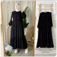 Midi dress rayon baju wanita drees midi polos midi drees kekinian gamis dress wanita gamis polos wanita murah