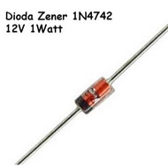 12v Diode Zener 1w 1N4742 Diode 12 v 1 1.0 1.0 w IN4742 DIP DO-41