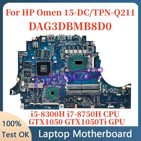 L24331-601 L24329-601 DAG3DBMB8D0 For HP Omen 15-DC 15t-dc Laptop Motherboard With i5-8300H i7-8750H