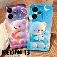 [SHARK] Softcase XIAOMI REDMI 13/ poco M6 4G 2024 NEWEST Cute Bear Aesthetic Motif - Latest Case - C