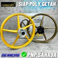 “Siap Poly Bush” HYPERTECH SP522 Custom Hub Sport Rim Y15ZR Y16 LC135/ Sp522 Cnc Custom Rim/ 1.6/1.6