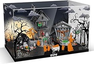 Display Case for Lego 21351 Tim Burton's The Nightmare, Themed Acrylic Showcase for Halloween & Chri