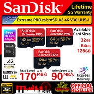 [12BUY] Sandisk Extreme Pro MicroSD Card A2 U3 4K V30 200MB/s 128GB 256GB 512GB QXCD QXCU QXCG