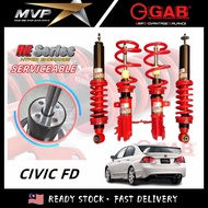 GAB HE Serviceable Hi Low Bodyshift Adjustable Absorber - Honda Civic FD1 FD2 SNA