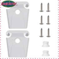 EMERAY 1 Set Cooler Hinge Kit, Plastic Construction Metal Screws Included Latch Replacement Set, Whi