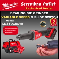 Milwaukee M18 Braking Die Grinder / FDGROVB / Milwaukee Die Grinder / Machine Gosok Milwaukee