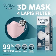 100%BERKUALITAS masker kf94 softies surgical 3D, softies kf94 surgical