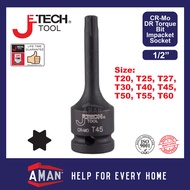 JETECH Impact E Star Torx Impact Box Socket Torx Driver Impact Bit Screwdriver Bits Torx Socket 1/2"