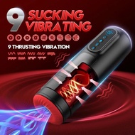 [Hot Sales]「Jualan」LCD Automatik Menghisap Lelaki Melancap 9 Tujahan Getaran Mesin Blowjob Pemanasan