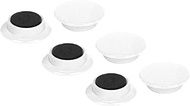 E-Value EMT-06WH Color Magnet, Medium, Diameter 1.2 inches (30 mm), Pack of 6, White