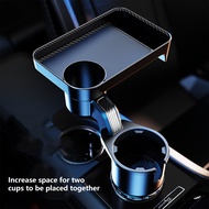 Vehicle-mounted 360-degree rotating plate tray vehicle-mounted beverage coffee burger water cup posi