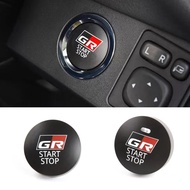 1Pcs Engine START STOP Button Car Accessories For Toyota GR GAZOO RACING RAV4 Mirai Camry Corolla Cr