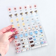 Sanrio 三麗鷗 小花蜜蜂 客製姓名貼 A5 UV水晶 防水 立體貼紙