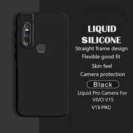 Softcase Casing Pro Camera Vivo V15 V15 Pro Silicone Black Full Black