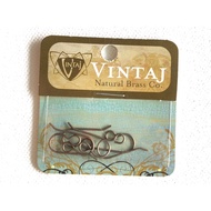 Vintaj Natural Brass ER20R 20x10mm French Ear Wires