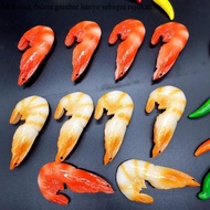 [Simulation Model] Simulation Shrimp Model Sea Shrimp Fake Base Wai Shrimp Shrimp Raw Cooked Shrimp 
