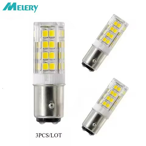 Melery Ba15d Led Light Bulb 5W Lamp 50W Warm White 3000K Daylight 6000K Double Contact Bayonet Base