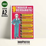 K3 Safety Work Safety Poster 9 Harmless Actions