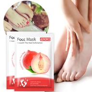 Efero Foot Mask Peach Foot Mask Hand Mask Foot Cover Foot Cover Heel Dry Foot Mask Foot Care AL8+280